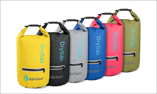 Sak Gear Premium Waterproof Dry Bag with Exterior Zip Pocket