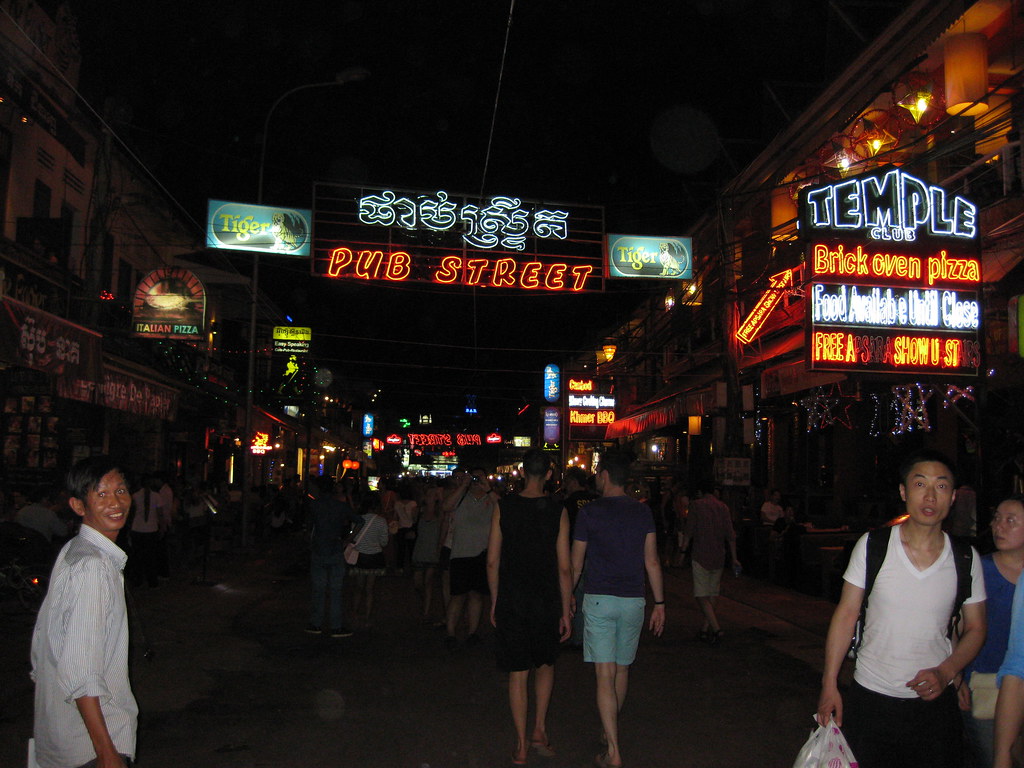 Siem Reap's celebrated Pub Street